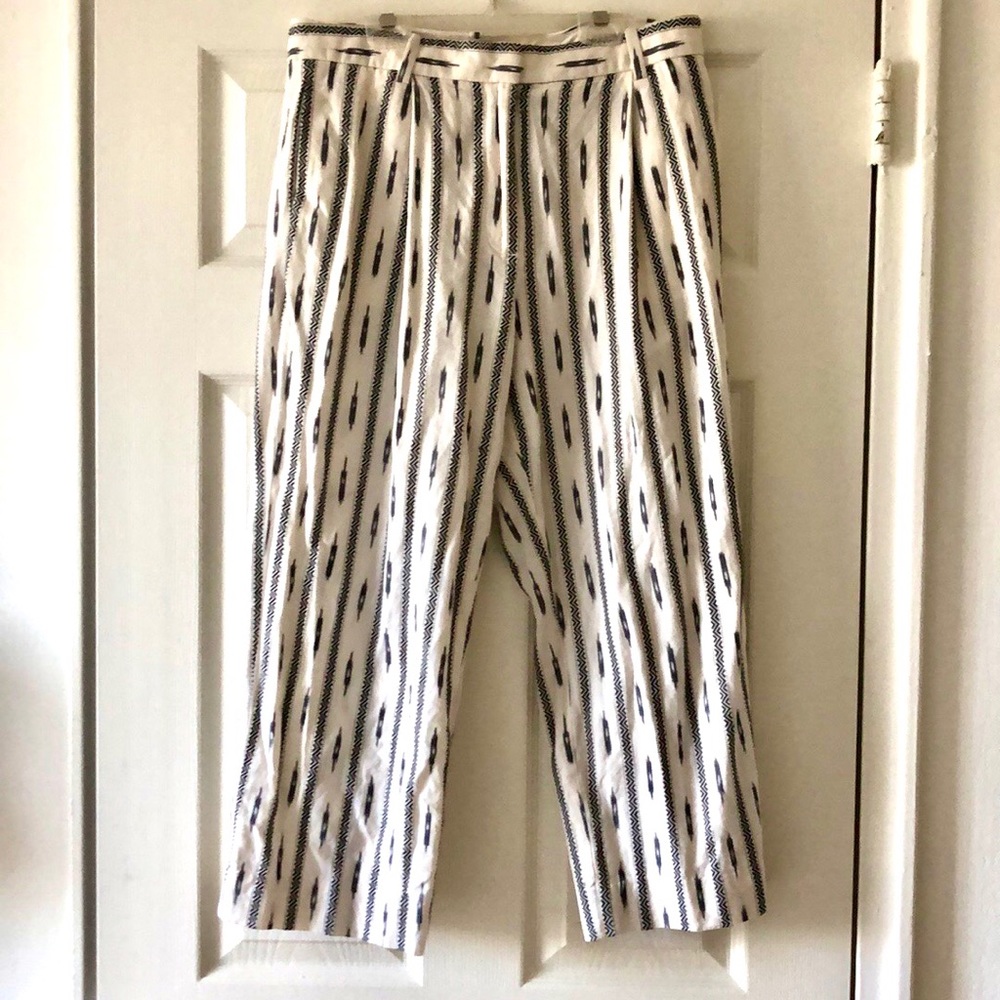 J Crew 100% cotton ankle cropped pants